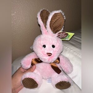 Bunny Bunny Very cute chocolate scented teddy bear Easter pink 🧸 💕✨🤍🖤